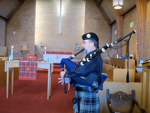 St. Margaret's Day Celebration Bag Piper St. Margaret's Episcopal Church - St. Margaret's Day